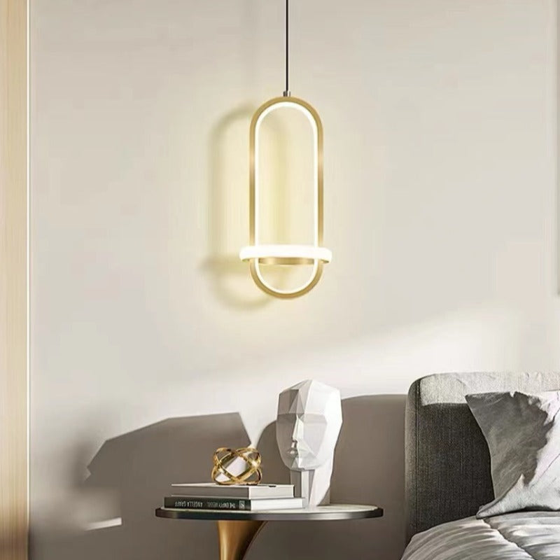 Bikelut Modern Minimalist LED Ring Pendant Light Bedsides