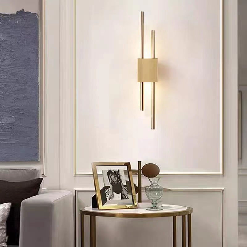Zebigen Modern Metal/Marble LED Wall Lamp