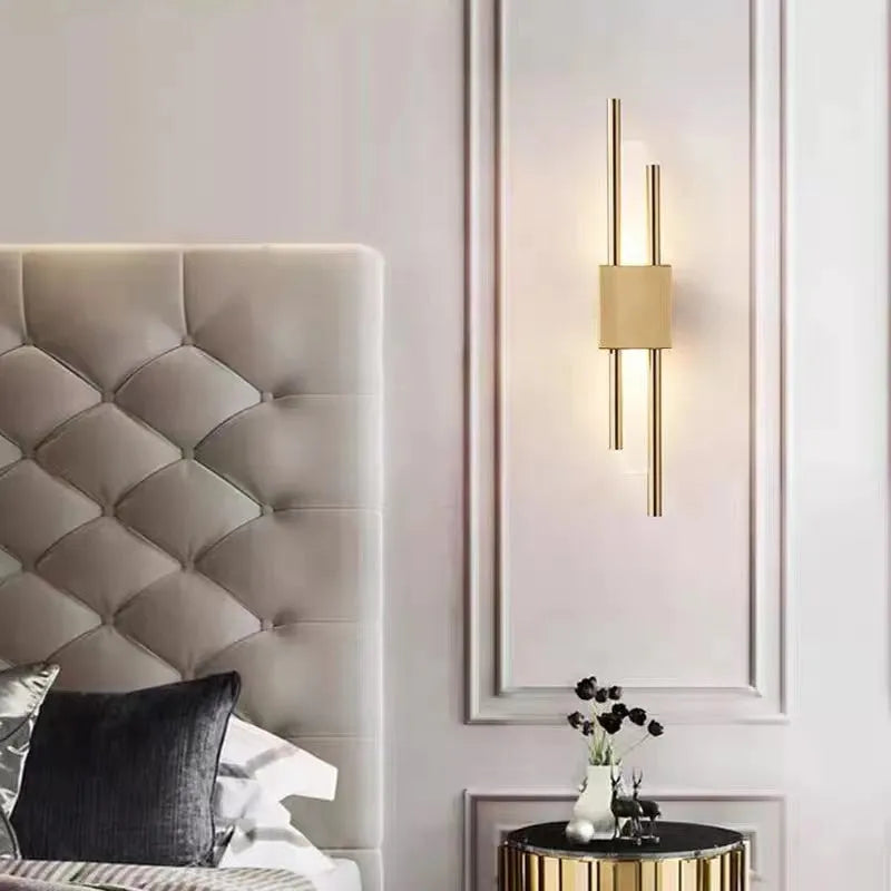 Zebigen Modern Metal/Marble LED Wall Lamp