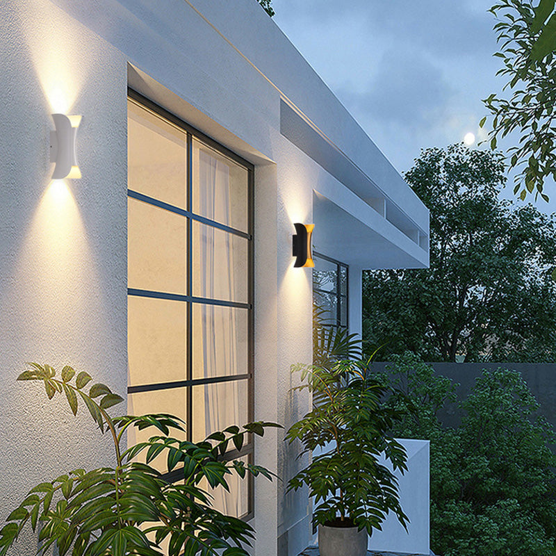 Calyxor Wall Lamp Curved Outdoor Wall Mounted LED-Relic Pieces