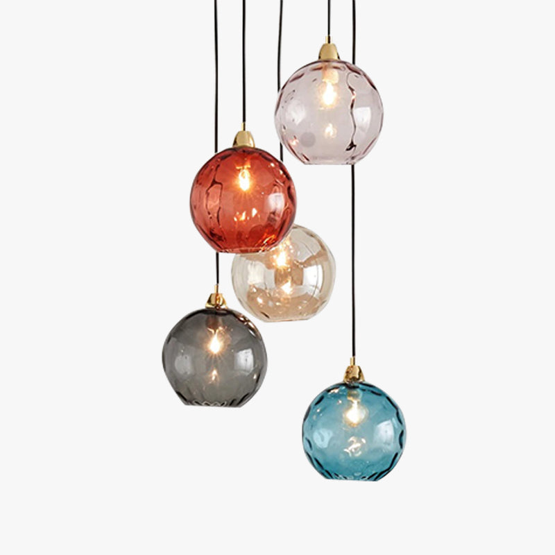 Avo Ripple Glass Pendant Lights-Relic Pieces