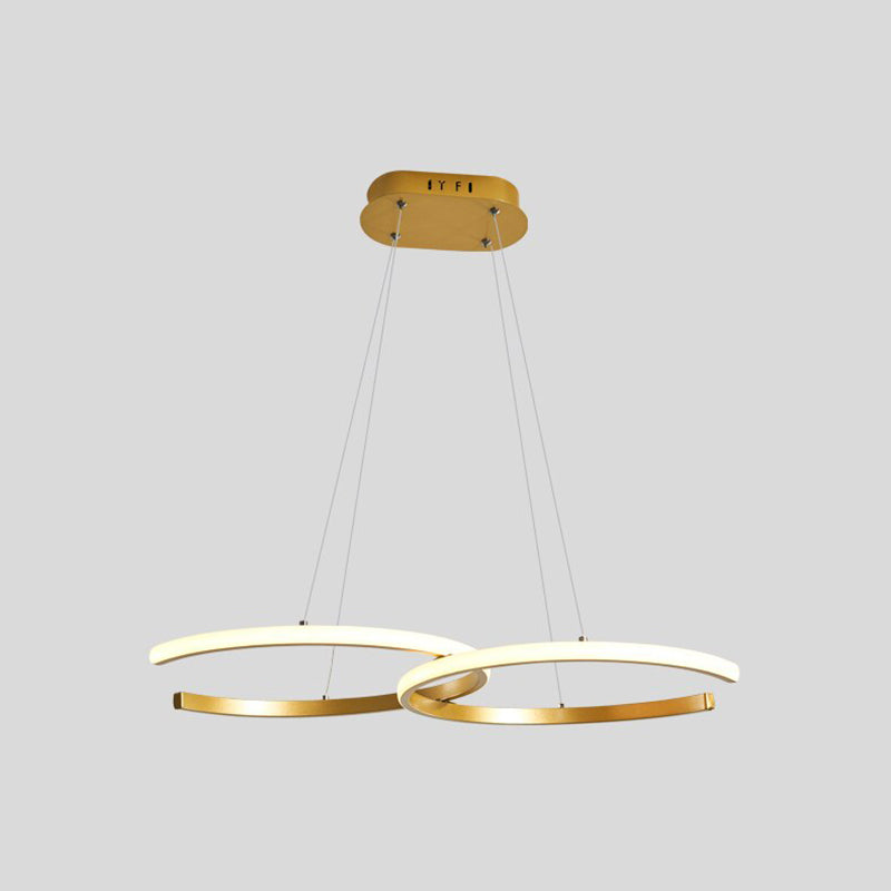 Hitosem Modern Minimalist Pendant Light, Double-C