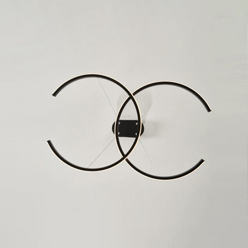 Hitosem Modern Minimalist Pendant Light, Double-C