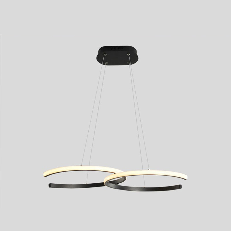 Hitosem Modern Minimalist Pendant Light, Double-C