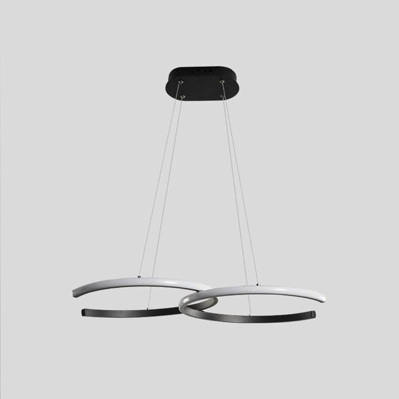 Hitosem Modern Minimalist Pendant Light, Double-C