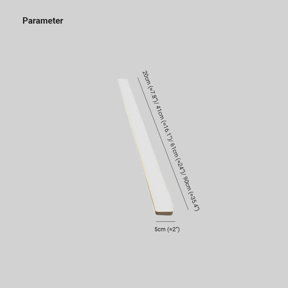 Rikives Simple White Bar Mirror Front Vanity Wall Lamp
