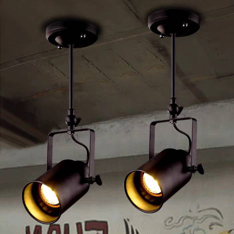 Rilulos Industrial Style Rotatable Semi-Flush Mount Ceiling Light