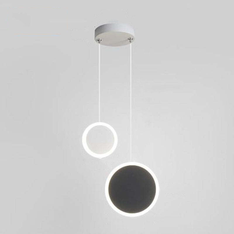 Kori Modern LED Pendant Light Black/White Living Room-Relic Pieces