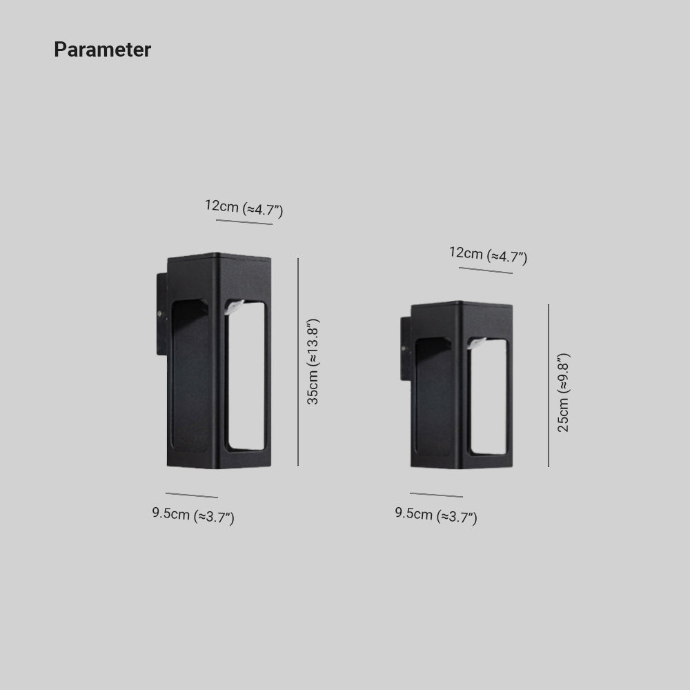Teniq Modern Waterproof Minimalist Geometric Outdoor Wall Light-Relic Pieces