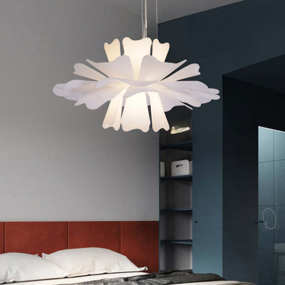Eldor Elegant Flower Pendant Light White-Relic Pieces