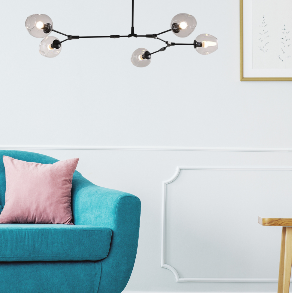 Zerin Nordic Modern Glass Pendant Light Clear Bubble-Relic Pieces