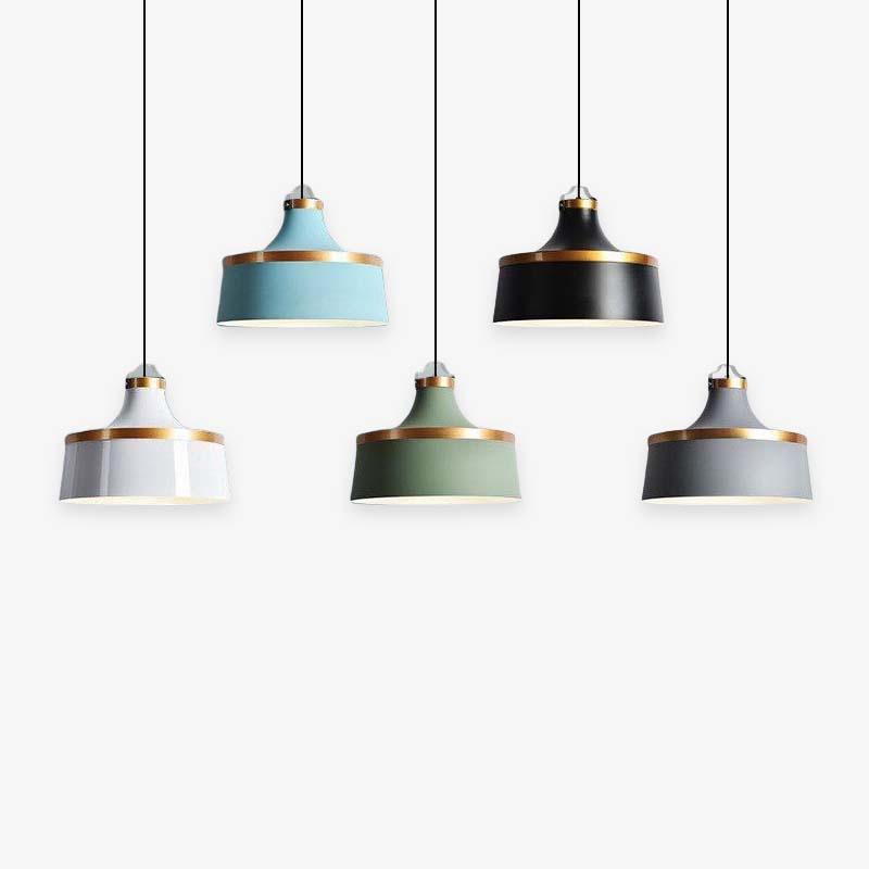 Bipeder Modern Colorful Single Pendant Light, Metal Shade