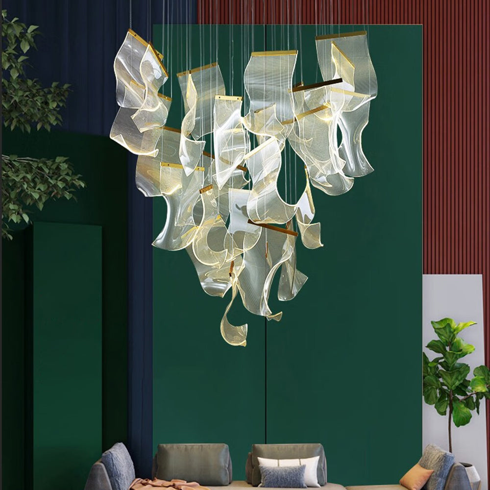 Melibami Luxury Artistic Chandelier, Gold