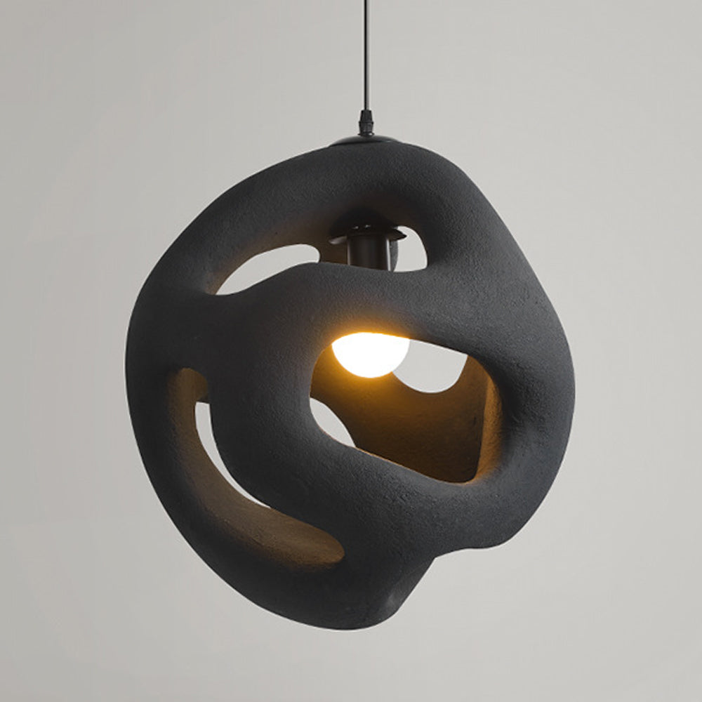 Vanimot Modern Metal/Resin White/Black Pendant Light