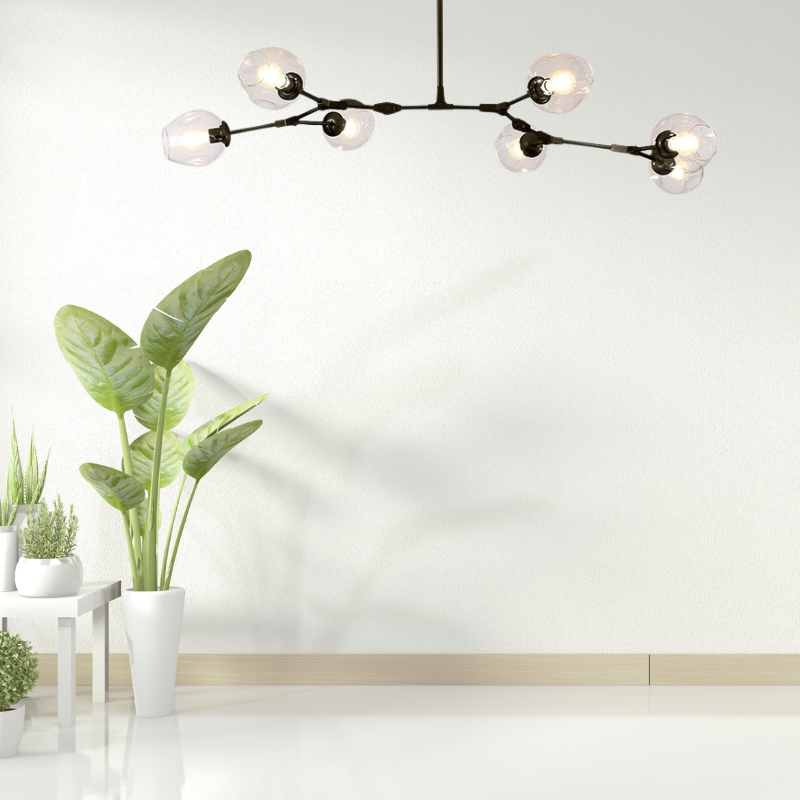 Zerin Nordic Modern Glass Pendant Light Clear Bubble-Relic Pieces
