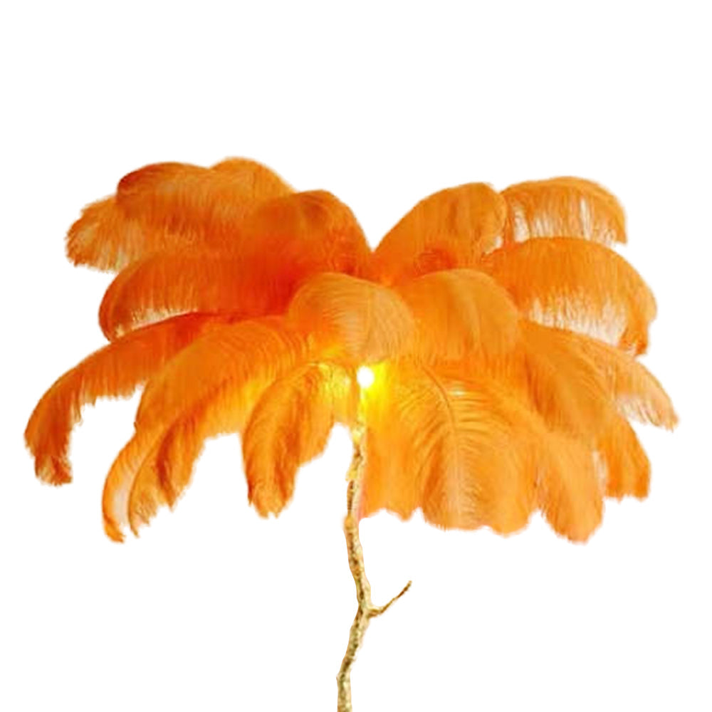 Salenor Nordic Luxury Unique Ostrich Feather Floor Lamp/Table Lamp-Relic Pieces