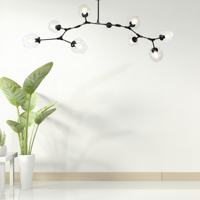 Zerin Nordic Modern Glass Pendant Light Clear Bubble-Relic Pieces