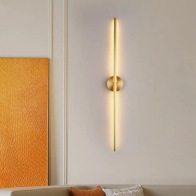Dorina Wall Lamp Modern Linear &Silica Gel Gold-Relic Pieces