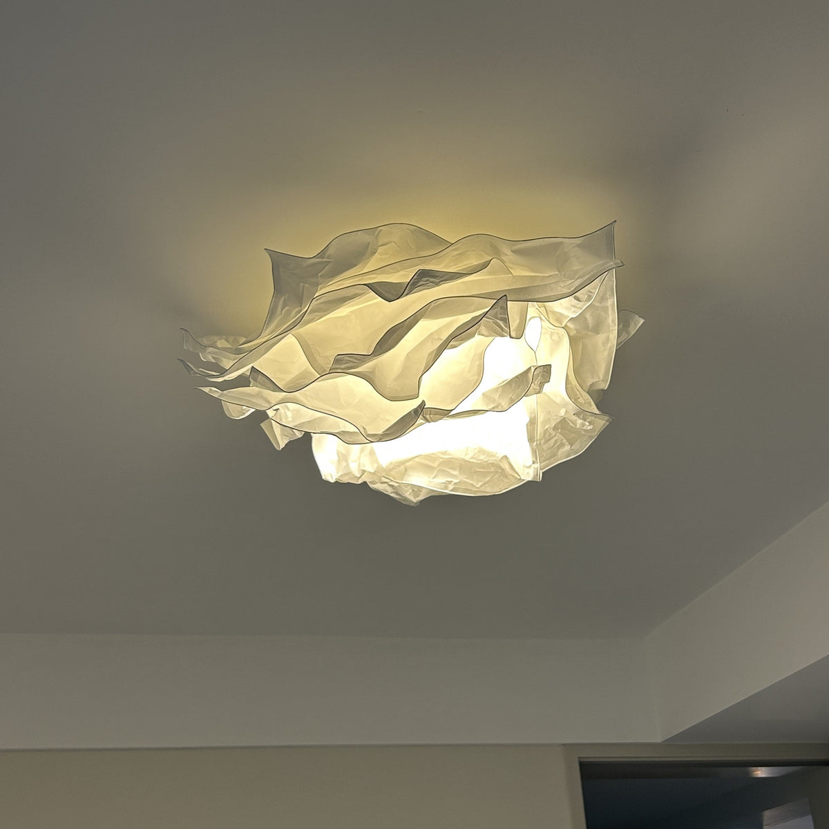 Jenupiko Flush Mount Ceiling Light Design Flower Natural Paper