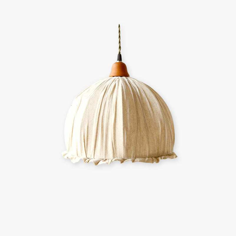 Teo Vintage Pendant Light Beige, Fabric-Relic Pieces