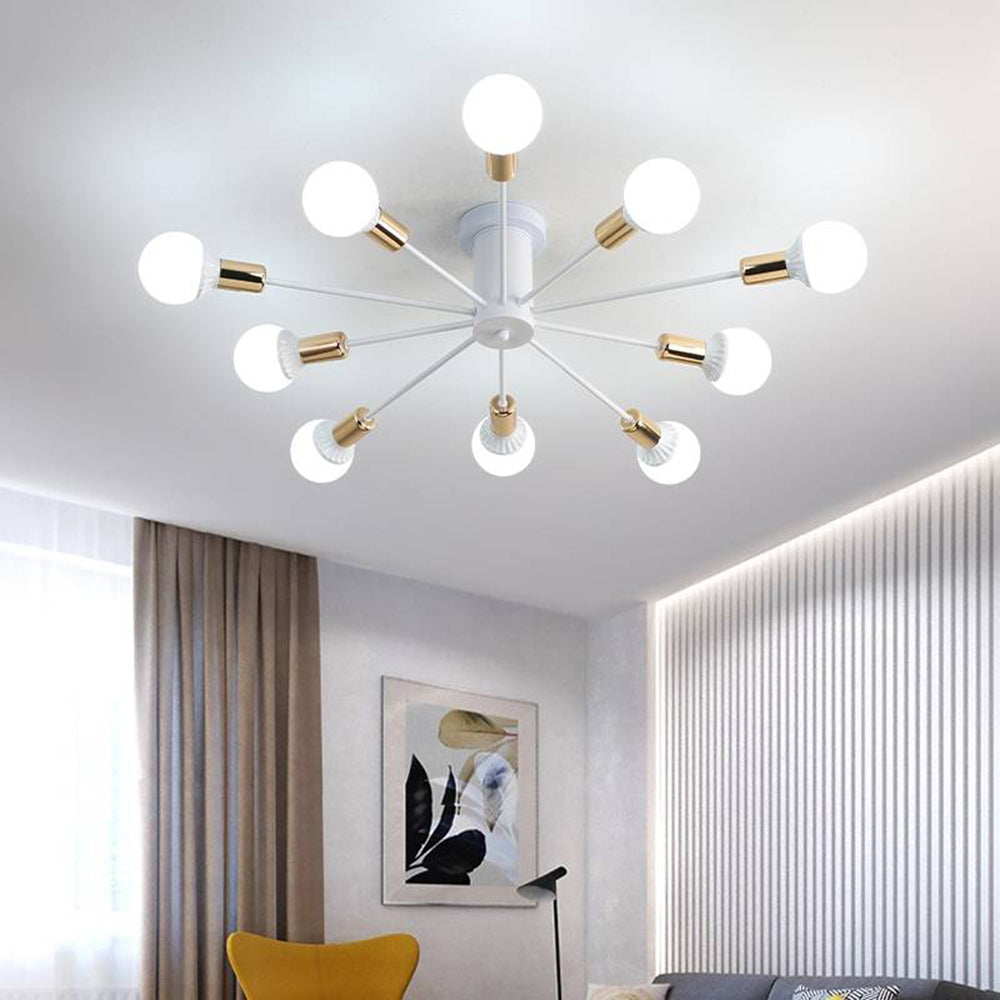 Koledal Modern Simple Flush Mount Ceiling Light, 6/8/10 Heads