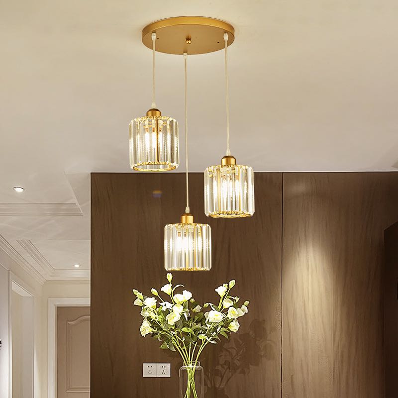 Maruvo Pendant Light Modern Cluster Cylinder Glass-Relic Pieces