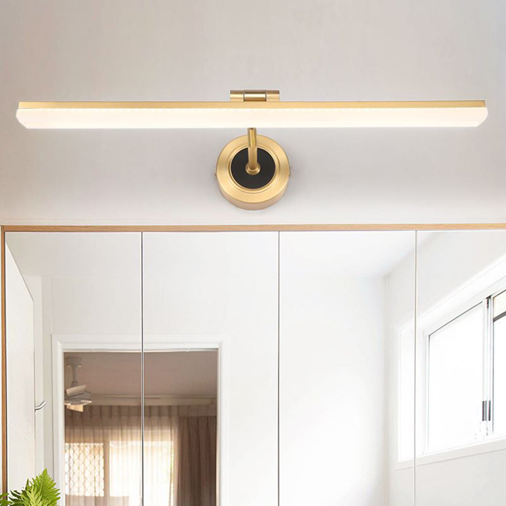 Ginovet Vintage Linear Metal/ Wall Lamp, Black/Gold