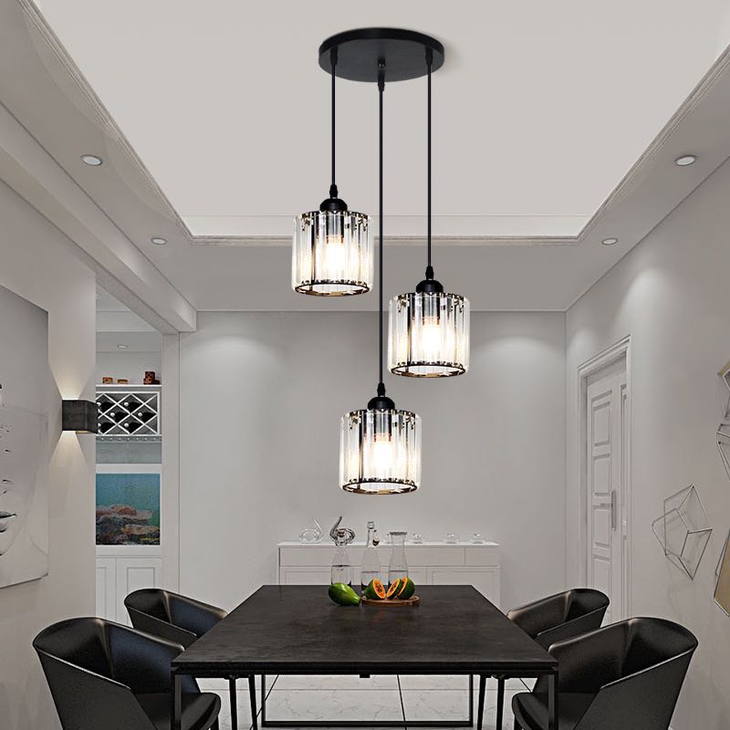 Maruvo Pendant Light Modern Cluster Cylinder Glass-Relic Pieces