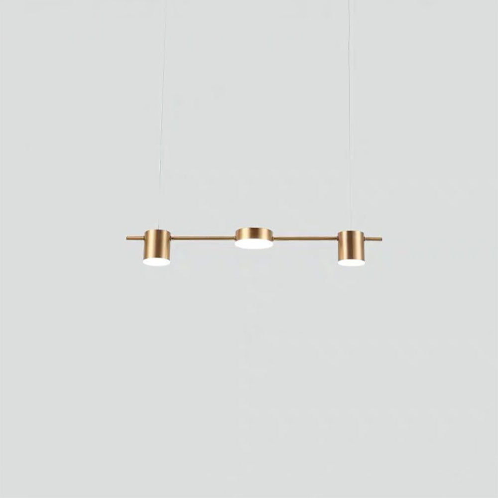 Melorot Minimalist Multi Metal Pendant Light, Black/Gold