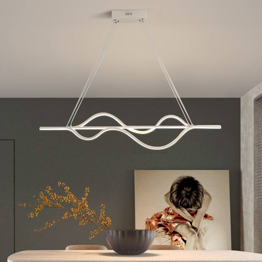 Penives Modern Wave Pendant Light, 3 Colour