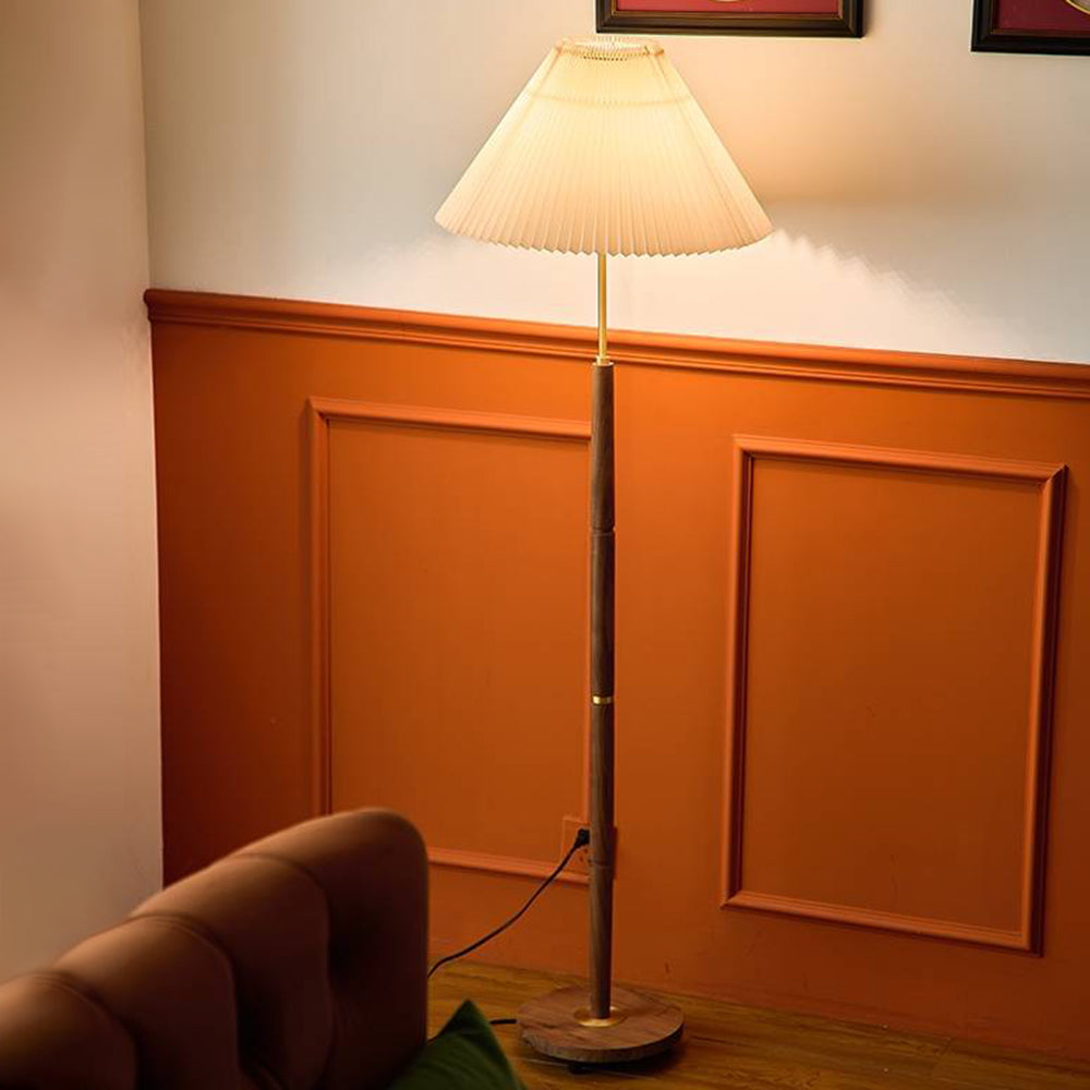 Cariker Pleated Floor Lamp, 2 Colour
