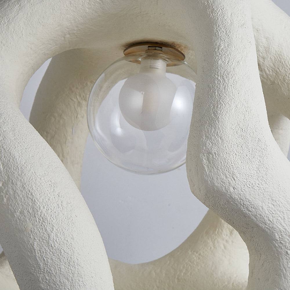 Vanimot Modern Metal/Resin White/Black Pendant Light