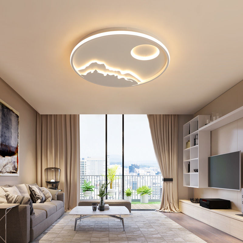 Kopikus Mountain View Flush Mount Ceiling Light