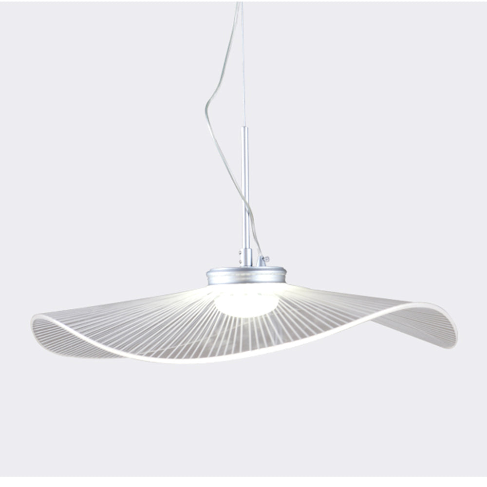 Wibilan Designer Lotus Leaf Shaped Metal Pendant Light,White