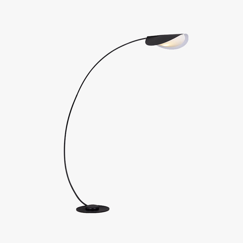 Savusut Modern Arch Metal Floor Lamp, Black