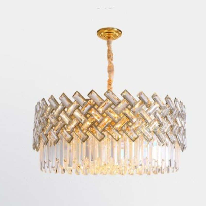 Konamud Luxury Gold Chandelier, Crystal & Metal