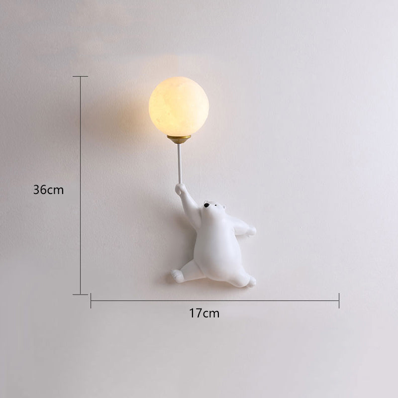 Dio Bear Balloon Wall Reading Lamp-Relic Pieces