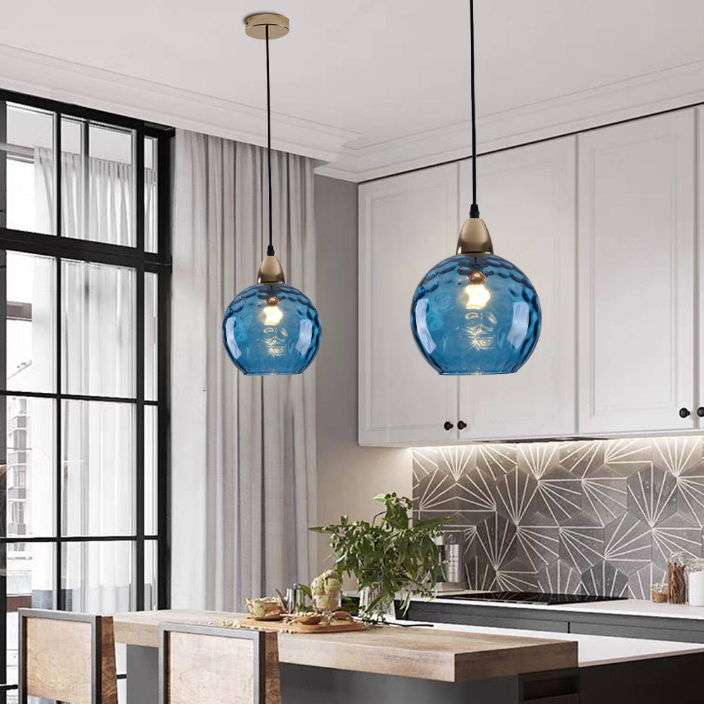 Avo Ripple Glass Pendant Lights-Relic Pieces