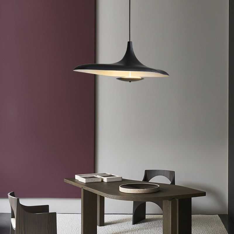 Hokupud Modern Minimalist ResinCreative Pendant Light, Black/White