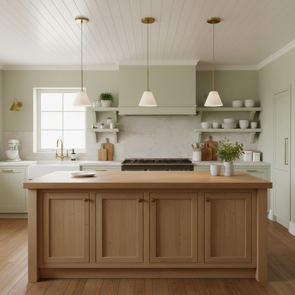 Ratekik Milk Clear Glass Ratekik Pendant Light for Kitchen