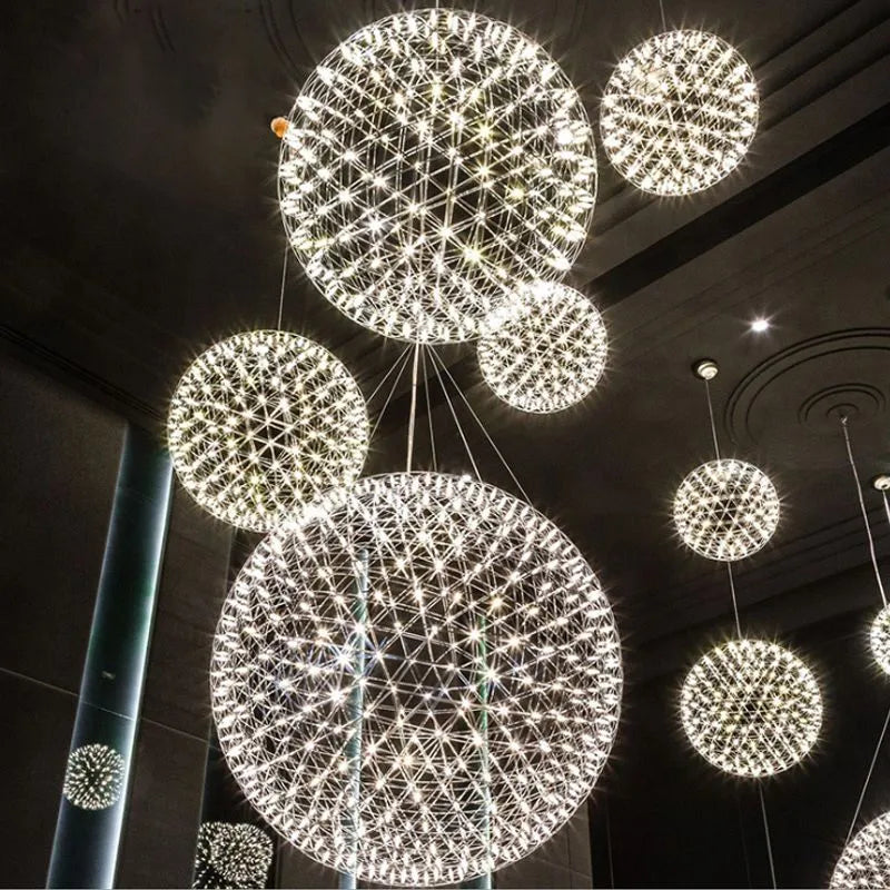 Bubovol Firework Art Deco Orbit Shade Pendant Light