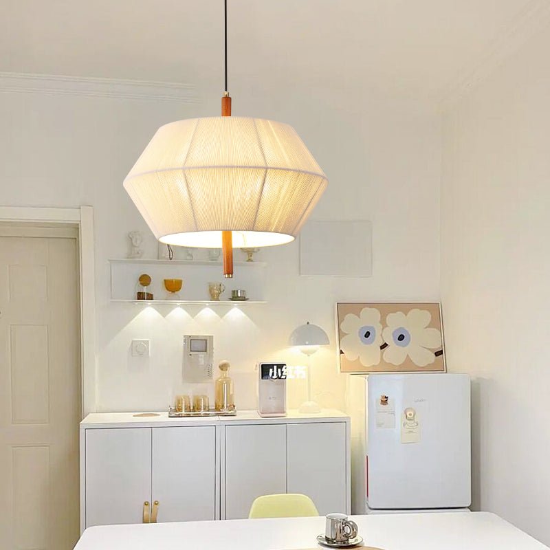Serivia Linen Geometric Pendant Lamp