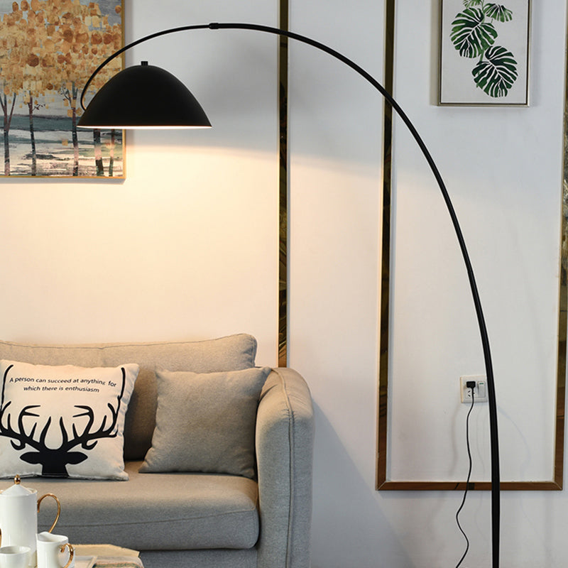 Gomedas Modrn Fishing Rod Metal Floor Lamp, Black