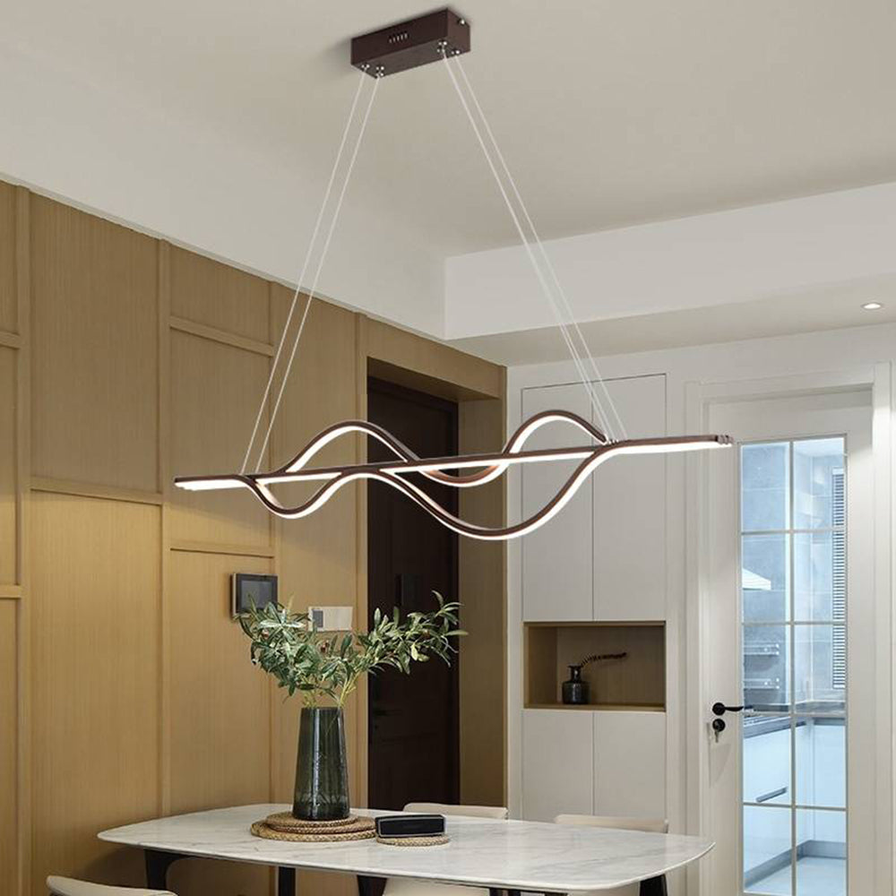 Penives Modern Wave Pendant Light, 3 Colour