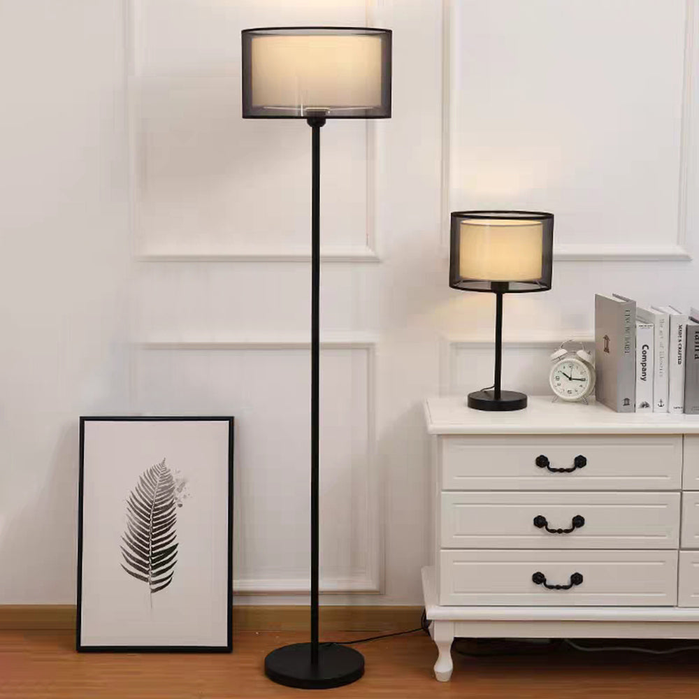 Dukotel Fabric Lampshade Table & Floor Lamp, 2 Colour