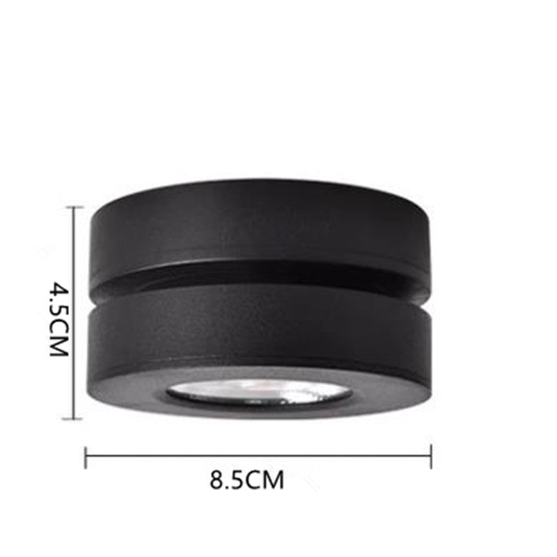 Holeter Modern Ceiling lighting Round, Novak Flush Mount, White/Black, Kitchen