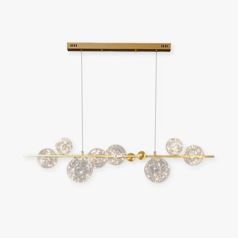 Husotim Art Deco Luminous Sphere Cluster Glass Pendant Light
