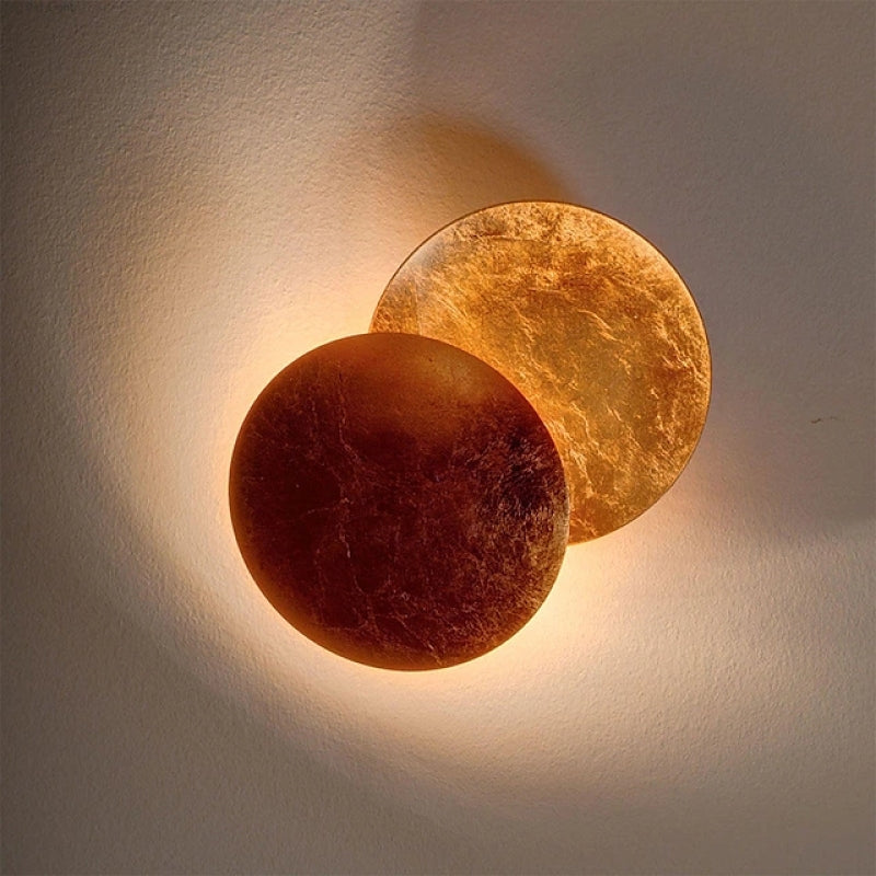 Gutekal Modern Minimalist Round Moon Eclipse Wall Lamp