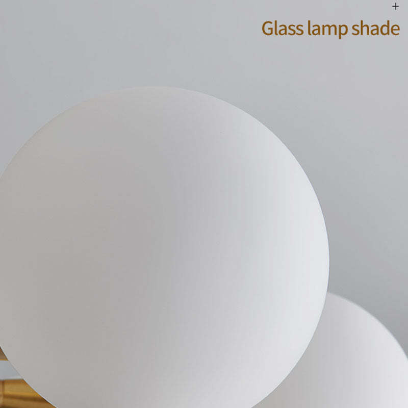Zatutek Contemporary Flush Mount Ceiling Light, Glass Bubble
