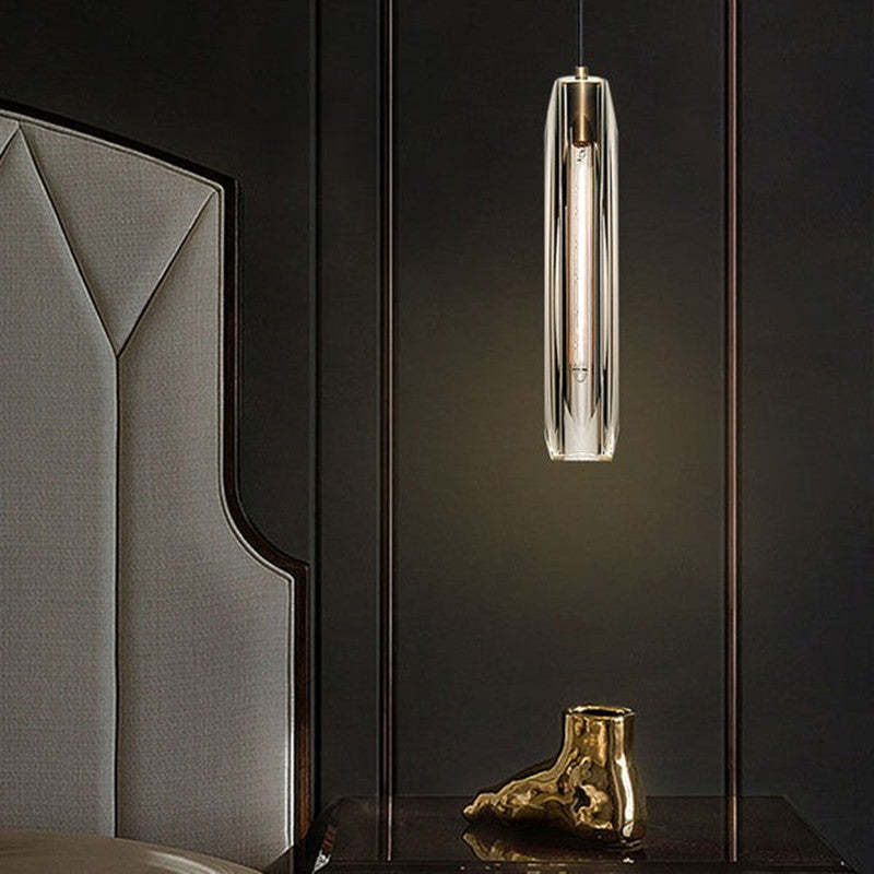 June Brass Designer Glass Pendant Lamp Smoky-Relic Pieces